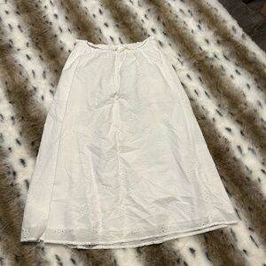 Universal Thread Cream Midi A-line Skirt
